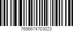 Código de barras (EAN, GTIN, SKU, ISBN): '7896874703023'