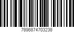 Código de barras (EAN, GTIN, SKU, ISBN): '7896874703238'