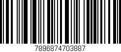 Código de barras (EAN, GTIN, SKU, ISBN): '7896874703887'