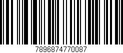 Código de barras (EAN, GTIN, SKU, ISBN): '7896874770087'