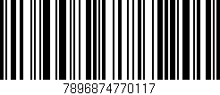 Código de barras (EAN, GTIN, SKU, ISBN): '7896874770117'