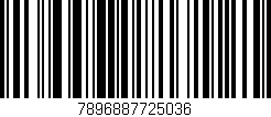 Código de barras (EAN, GTIN, SKU, ISBN): '7896887725036'