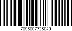 Código de barras (EAN, GTIN, SKU, ISBN): '7896887725043'