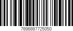 Código de barras (EAN, GTIN, SKU, ISBN): '7896887725050'