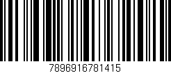 Código de barras (EAN, GTIN, SKU, ISBN): '7896916781415'