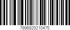 Código de barras (EAN, GTIN, SKU, ISBN): '7896920210475'