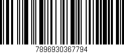 Código de barras (EAN, GTIN, SKU, ISBN): '7896930367794'
