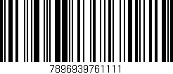 Código de barras (EAN, GTIN, SKU, ISBN): '7896939761111'