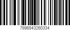 Código de barras (EAN, GTIN, SKU, ISBN): '7896943260334'