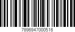 Código de barras (EAN, GTIN, SKU, ISBN): '7896947000516'