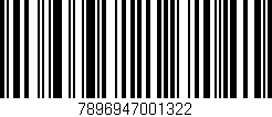 Código de barras (EAN, GTIN, SKU, ISBN): '7896947001322'