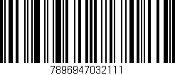 Código de barras (EAN, GTIN, SKU, ISBN): '7896947032111'