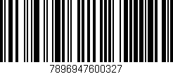 Código de barras (EAN, GTIN, SKU, ISBN): '7896947600327'
