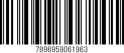 Código de barras (EAN, GTIN, SKU, ISBN): '7896959061963'