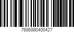 Código de barras (EAN, GTIN, SKU, ISBN): '7896980400427'