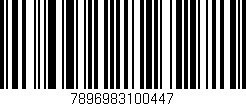 Código de barras (EAN, GTIN, SKU, ISBN): '7896983100447'