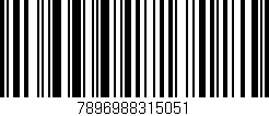 Código de barras (EAN, GTIN, SKU, ISBN): '7896988315051'