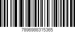 Código de barras (EAN, GTIN, SKU, ISBN): '7896988315365'