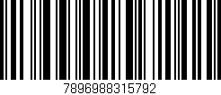Código de barras (EAN, GTIN, SKU, ISBN): '7896988315792'