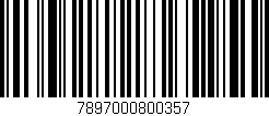 Código de barras (EAN, GTIN, SKU, ISBN): '7897000800357'
