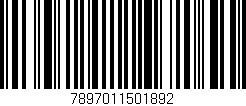 Código de barras (EAN, GTIN, SKU, ISBN): '7897011501892'