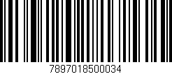 Código de barras (EAN, GTIN, SKU, ISBN): '7897018500034'