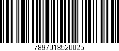 Código de barras (EAN, GTIN, SKU, ISBN): '7897018520025'