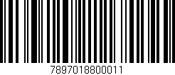 Código de barras (EAN, GTIN, SKU, ISBN): '7897018800011'