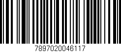 Código de barras (EAN, GTIN, SKU, ISBN): '7897020046117'