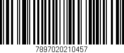 Código de barras (EAN, GTIN, SKU, ISBN): '7897020210457'