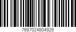 Código de barras (EAN, GTIN, SKU, ISBN): '7897024804928'