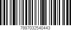 Código de barras (EAN, GTIN, SKU, ISBN): '7897032540443'