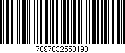 Código de barras (EAN, GTIN, SKU, ISBN): '7897032550190'
