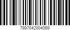 Código de barras (EAN, GTIN, SKU, ISBN): '7897042004089'