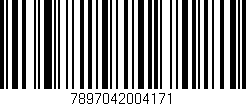 Código de barras (EAN, GTIN, SKU, ISBN): '7897042004171'