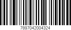 Código de barras (EAN, GTIN, SKU, ISBN): '7897042004324'