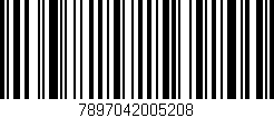 Código de barras (EAN, GTIN, SKU, ISBN): '7897042005208'