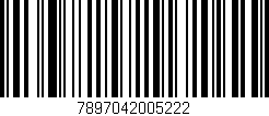 Código de barras (EAN, GTIN, SKU, ISBN): '7897042005222'