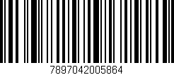 Código de barras (EAN, GTIN, SKU, ISBN): '7897042005864'