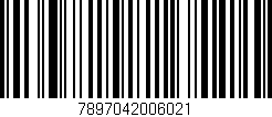 Código de barras (EAN, GTIN, SKU, ISBN): '7897042006021'