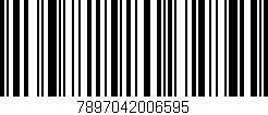 Código de barras (EAN, GTIN, SKU, ISBN): '7897042006595'