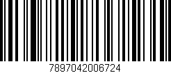 Código de barras (EAN, GTIN, SKU, ISBN): '7897042006724'