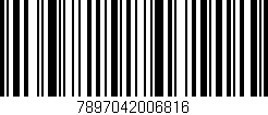 Código de barras (EAN, GTIN, SKU, ISBN): '7897042006816'