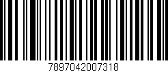 Código de barras (EAN, GTIN, SKU, ISBN): '7897042007318'