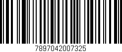 Código de barras (EAN, GTIN, SKU, ISBN): '7897042007325'