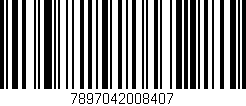 Código de barras (EAN, GTIN, SKU, ISBN): '7897042008407'