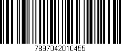 Código de barras (EAN, GTIN, SKU, ISBN): '7897042010455'