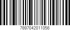 Código de barras (EAN, GTIN, SKU, ISBN): '7897042011056'