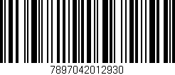 Código de barras (EAN, GTIN, SKU, ISBN): '7897042012930'