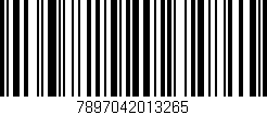 Código de barras (EAN, GTIN, SKU, ISBN): '7897042013265'